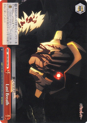 ヴァイスシュバルツ ゴブリンスレイヤー 表彰状 ヴァイスシュヴァルツ ゴブリンスレイヤー 日常のときめき 受付嬢 SR